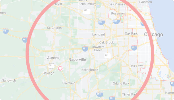 We operate out of Naperville and serve the greater Chicago area.